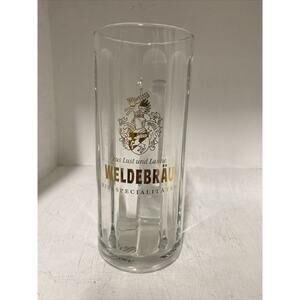 Vintage WeldeBrau Bierspecialitaten Glass Beer Stein Mug Aus Lust Und Laune